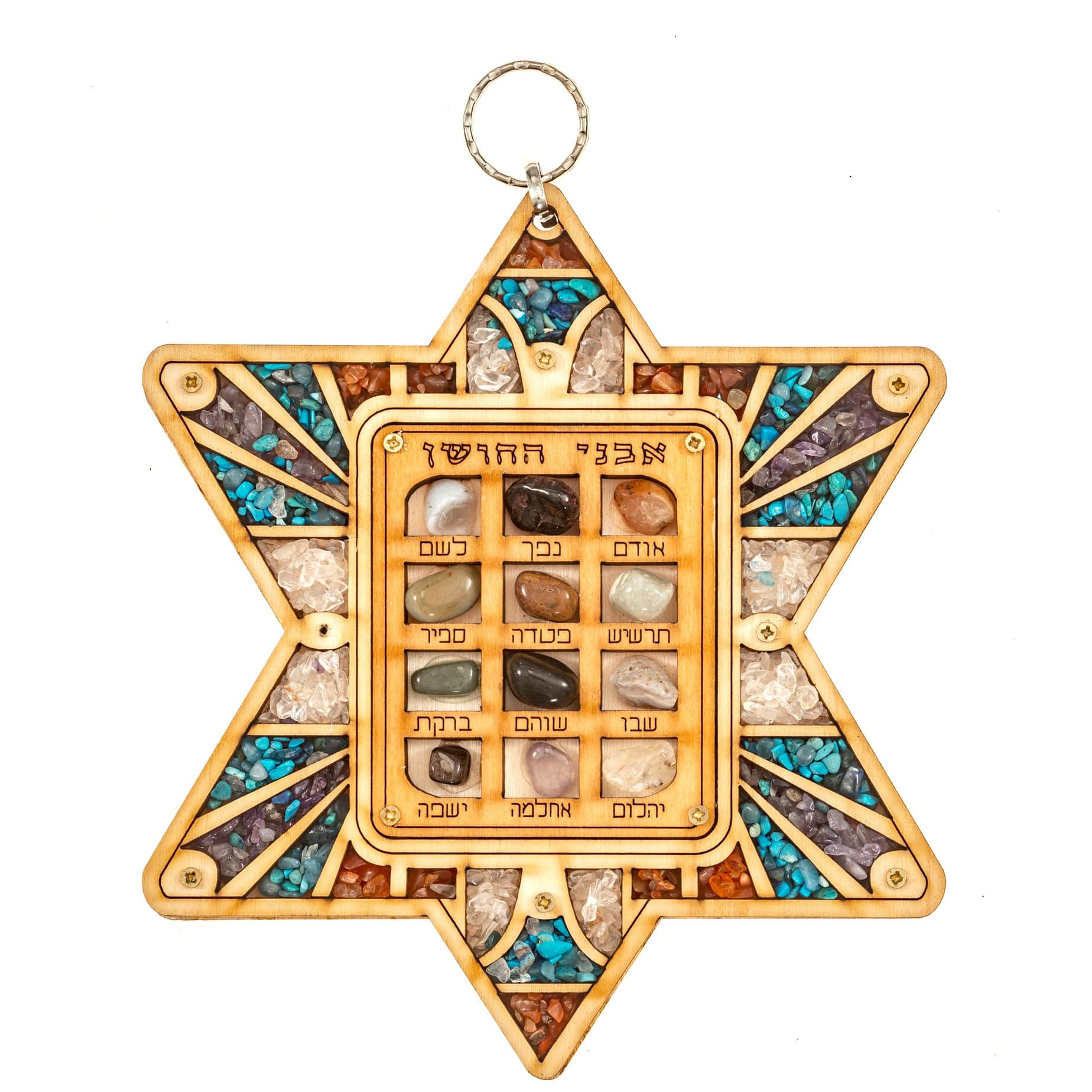 Stones of the breastplate Star of David